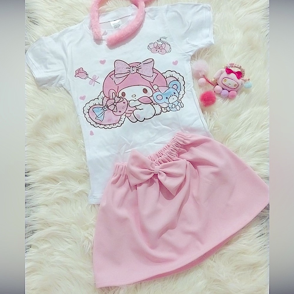 My Melody Top and Skirt Set